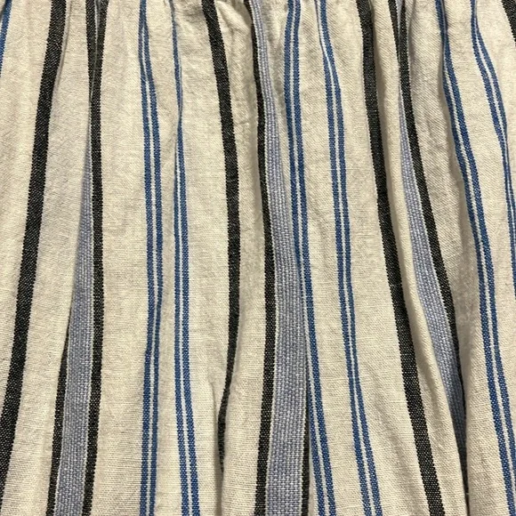EUC A New Day Women's XXL Blue, White, and Black Stripe Midi Skirt - Picture 2 of 8